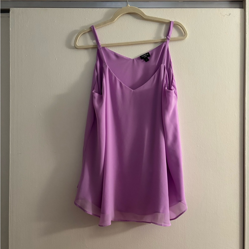 Torrid size 1 Sophie tank in bright purple/lavender
